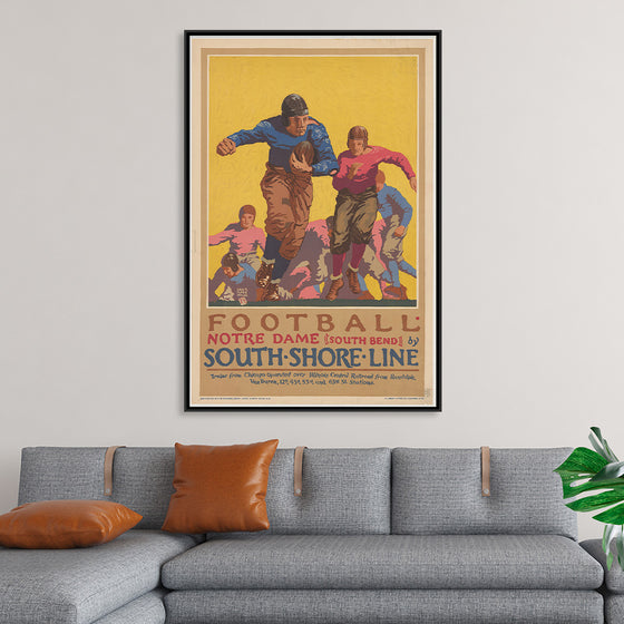 "Football Notre Dame (South Bend) by South Shore Line"