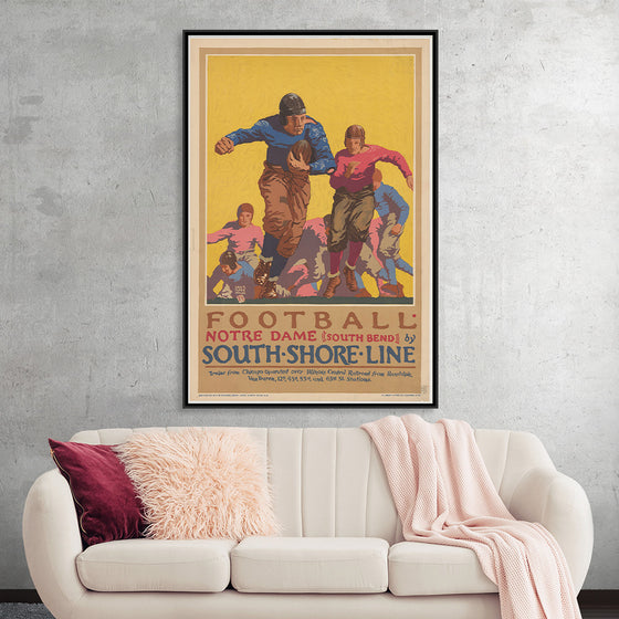 "Football Notre Dame (South Bend) by South Shore Line"