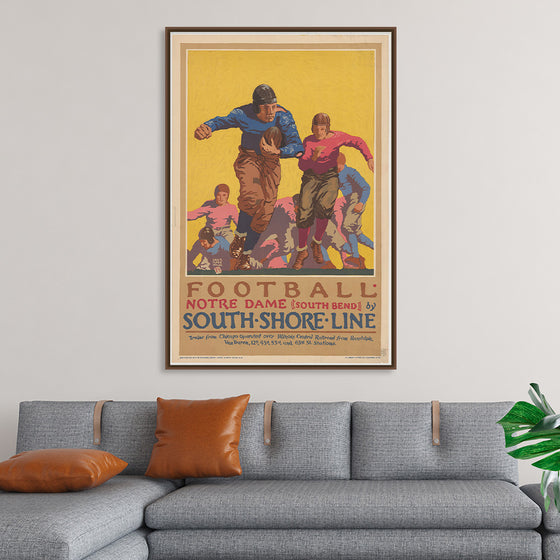 "Football Notre Dame (South Bend) by South Shore Line"