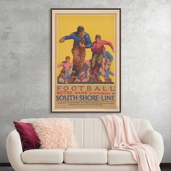 "Football Notre Dame (South Bend) by South Shore Line"