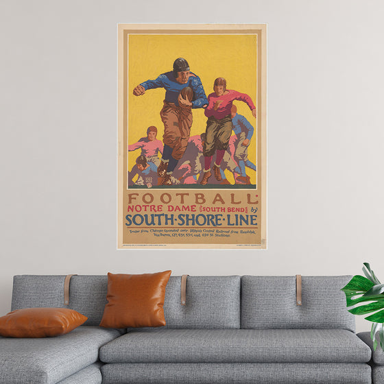 "Football Notre Dame (South Bend) by South Shore Line"
