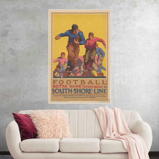 "Football Notre Dame (South Bend) by South Shore Line"