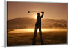 "Golf Swing at Sunset"