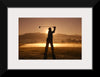 "Golf Swing at Sunset"