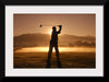 "Golf Swing at Sunset"