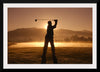 "Golf Swing at Sunset"