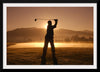 "Golf Swing at Sunset"