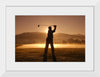 "Golf Swing at Sunset"