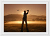 "Golf Swing at Sunset"