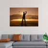 "Golf Swing at Sunset"