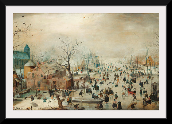 "Winter landscape with skaters", Hendrick Avercamp