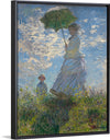 "Woman with a Parasol", Claude Monet