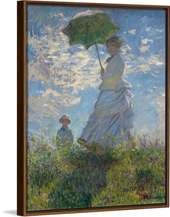 "Woman with a Parasol", Claude Monet