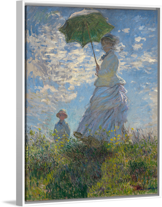 "Woman with a Parasol", Claude Monet