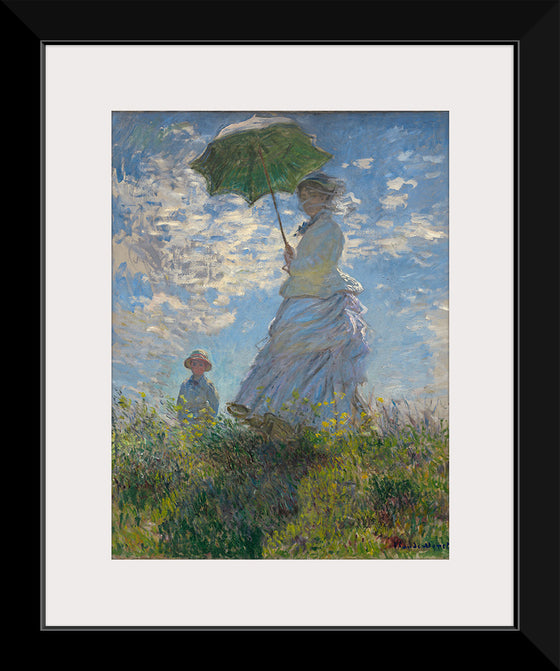 "Woman with a Parasol", Claude Monet