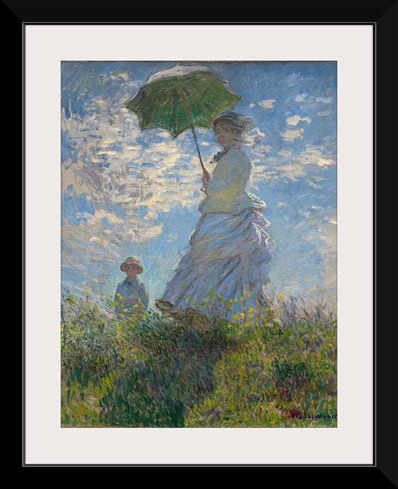 "Woman with a Parasol", Claude Monet