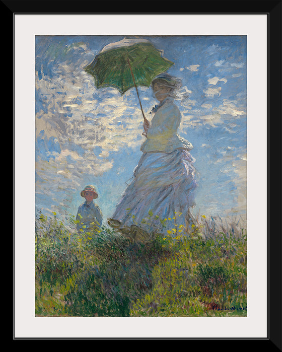 "Woman with a Parasol", Claude Monet