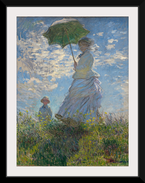 "Woman with a Parasol", Claude Monet