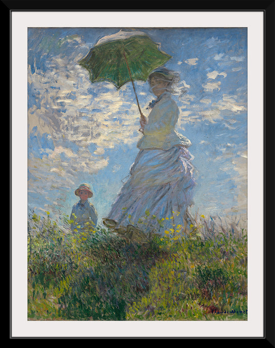 "Woman with a Parasol", Claude Monet