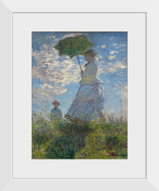 "Woman with a Parasol", Claude Monet