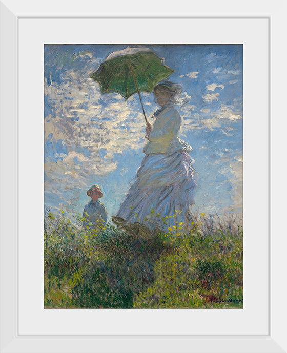 "Woman with a Parasol", Claude Monet