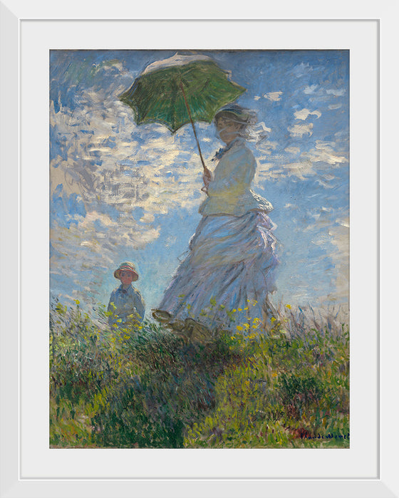 "Woman with a Parasol", Claude Monet