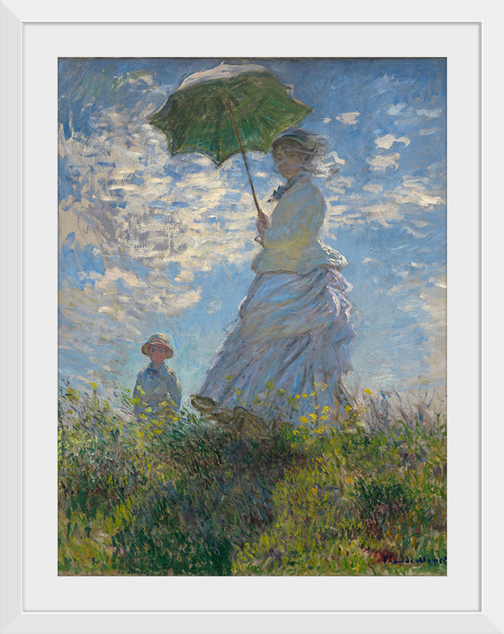 "Woman with a Parasol", Claude Monet