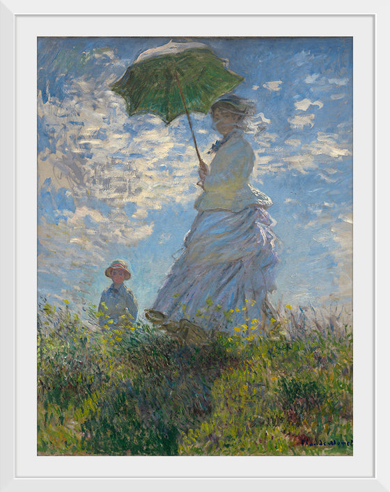 "Woman with a Parasol", Claude Monet