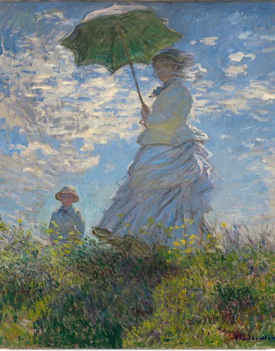 "Woman with a Parasol", Claude Monet