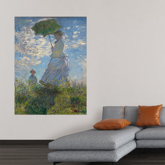"Woman with a Parasol", Claude Monet