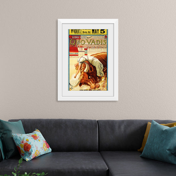 "Quo Vadis, Lygia Bound to the Wild Bull, Movie Poster (1913)"