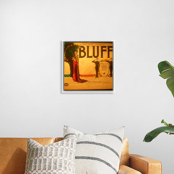 "Lantern slide for the film 'Bluff' (1924)"