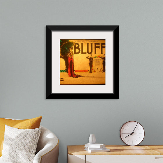 "Lantern slide for the film 'Bluff' (1924)"
