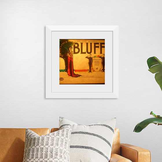 "Lantern slide for the film 'Bluff' (1924)"