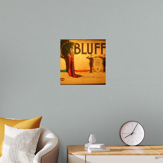 "Lantern slide for the film 'Bluff' (1924)"