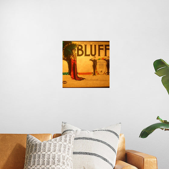 "Lantern slide for the film 'Bluff' (1924)"