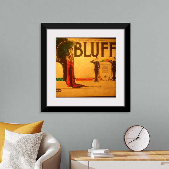 "Lantern slide for the film 'Bluff' (1924)"