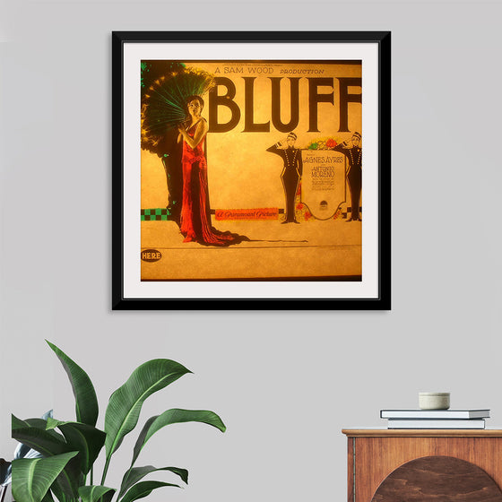 "Lantern slide for the film 'Bluff' (1924)"