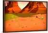 "Glitch Game Desert Landscape"
