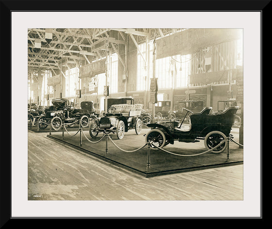 "French Automobile Section in the Palace of Transportation at the 1904 World's Fair"