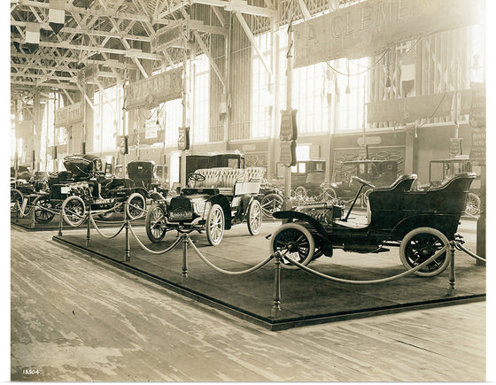 "French Automobile Section in the Palace of Transportation at the 1904 World's Fair"