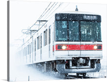  “Winter Train” captures the serene yet invigorating essence of a snowy day, as a train makes its journey through the winter wonderland. The artwork encapsulates the silent beauty of falling snow, contrasting the dynamic movement of the train. 