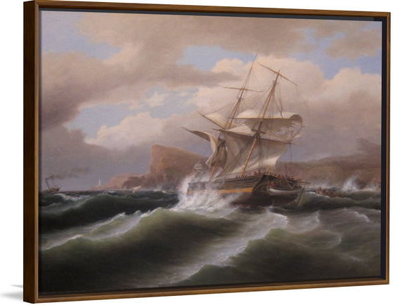 "An American Ship in Distress", Thomas Birch