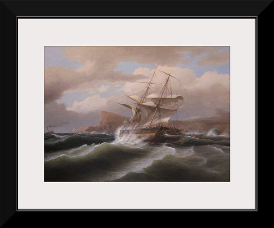 "An American Ship in Distress", Thomas Birch