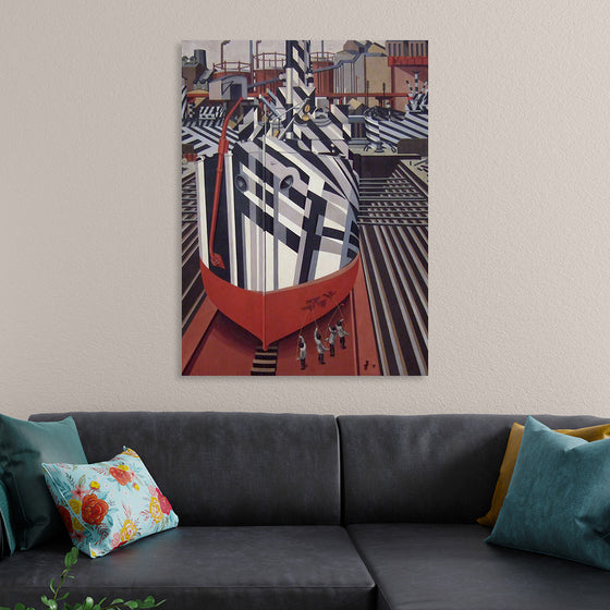 "Dazzle-ships in Drydock at Liverpool", Edward Wadsworth