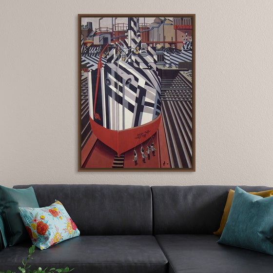 "Dazzle-ships in Drydock at Liverpool", Edward Wadsworth