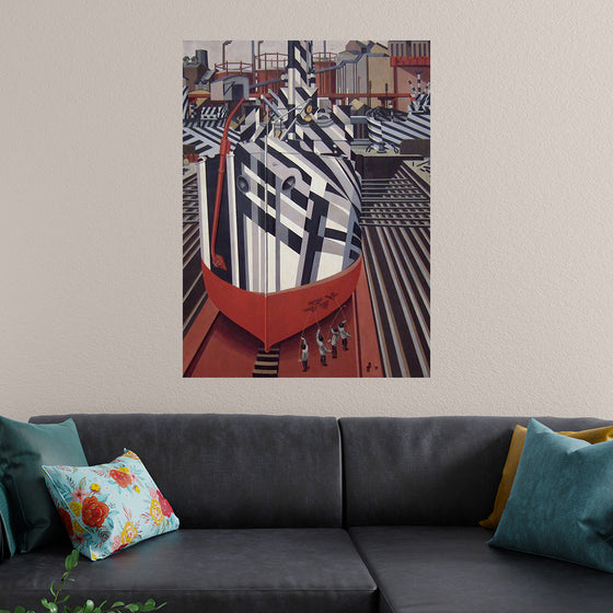 "Dazzle-ships in Drydock at Liverpool", Edward Wadsworth