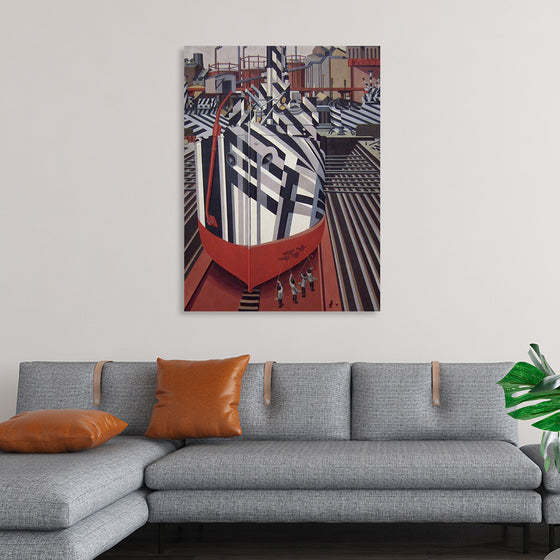 "Dazzle-ships in Drydock at Liverpool", Edward Wadsworth