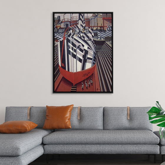 "Dazzle-ships in Drydock at Liverpool", Edward Wadsworth