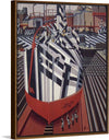 "Dazzle-ships in Drydock at Liverpool", Edward Wadsworth